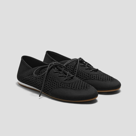 [Yara] Almond toe mesh ballet sneakers
