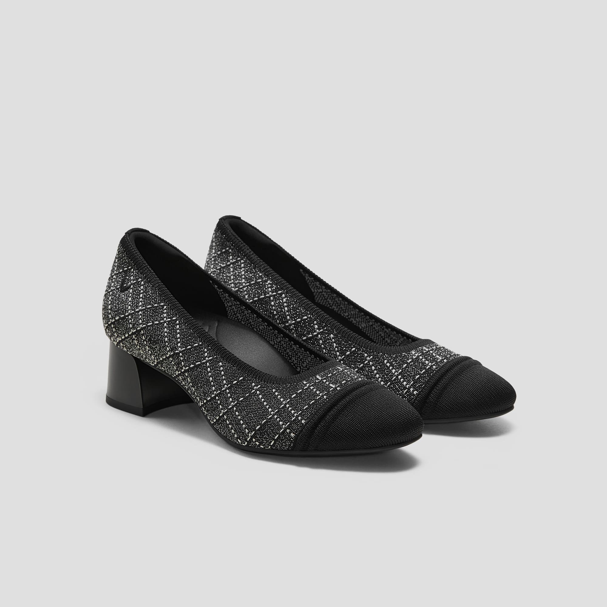 [Julie Arch Pro] Round toe Chunky Heel Pumps
