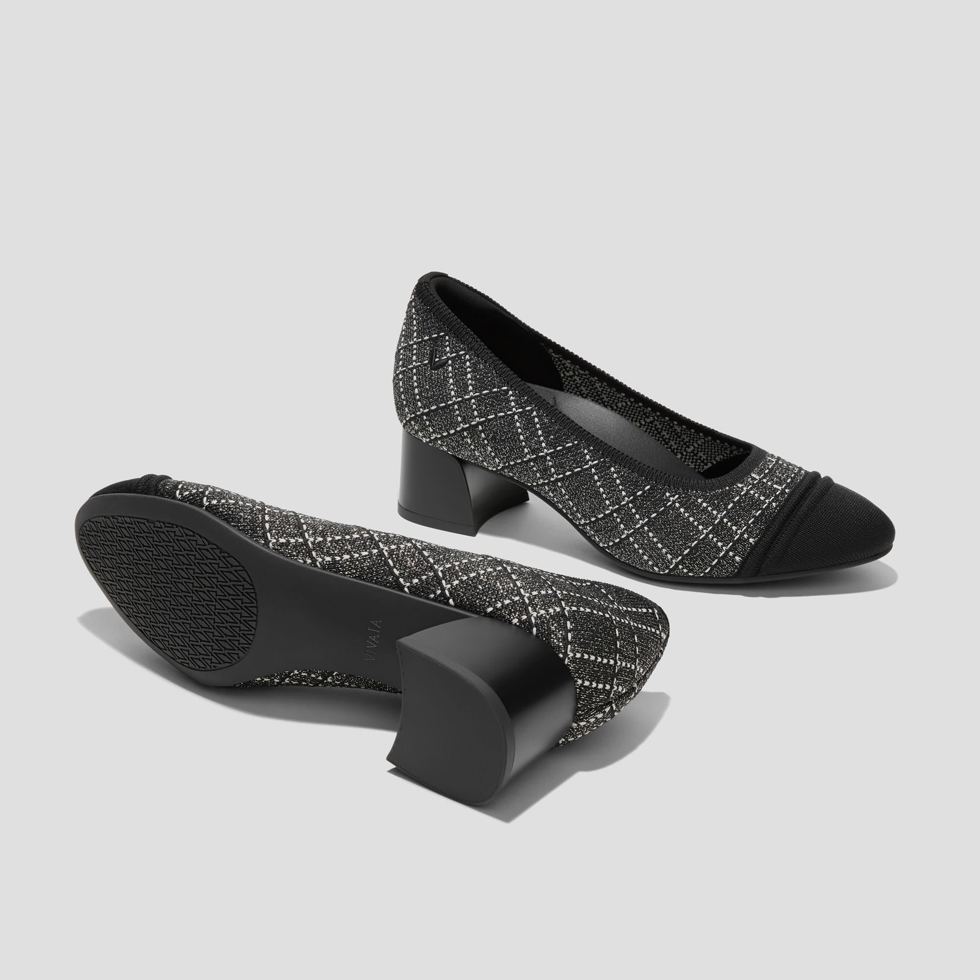 [Julie Arch Pro] Round toe Chunky Heel Pumps
