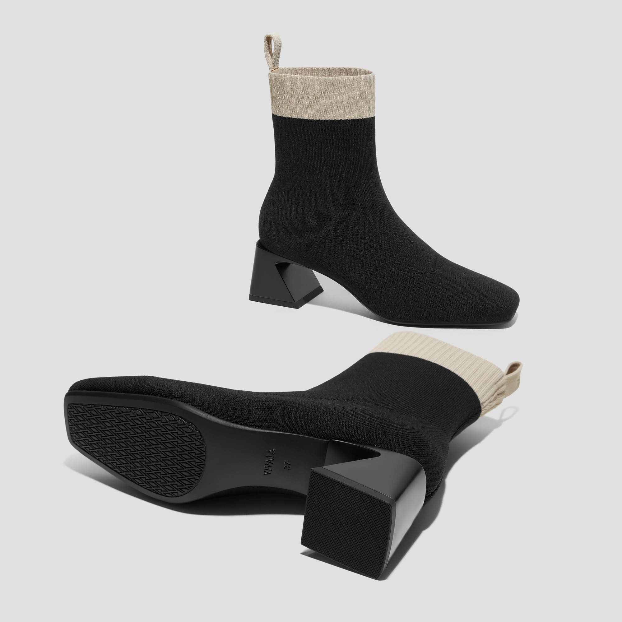 [Regina Pro] スクエアトゥ 撥水加工 ショートブーツ