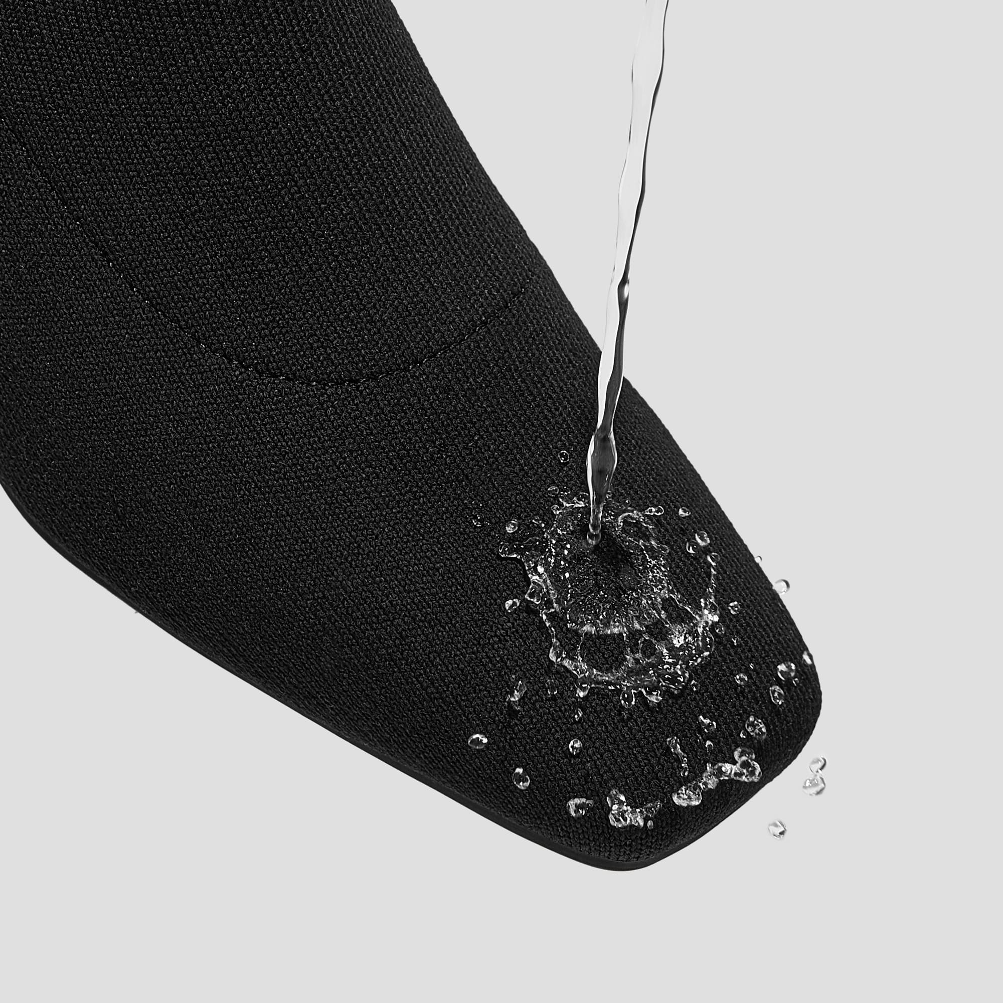 [Regina Pro] スクエアトゥ 撥水加工 ショートブーツ