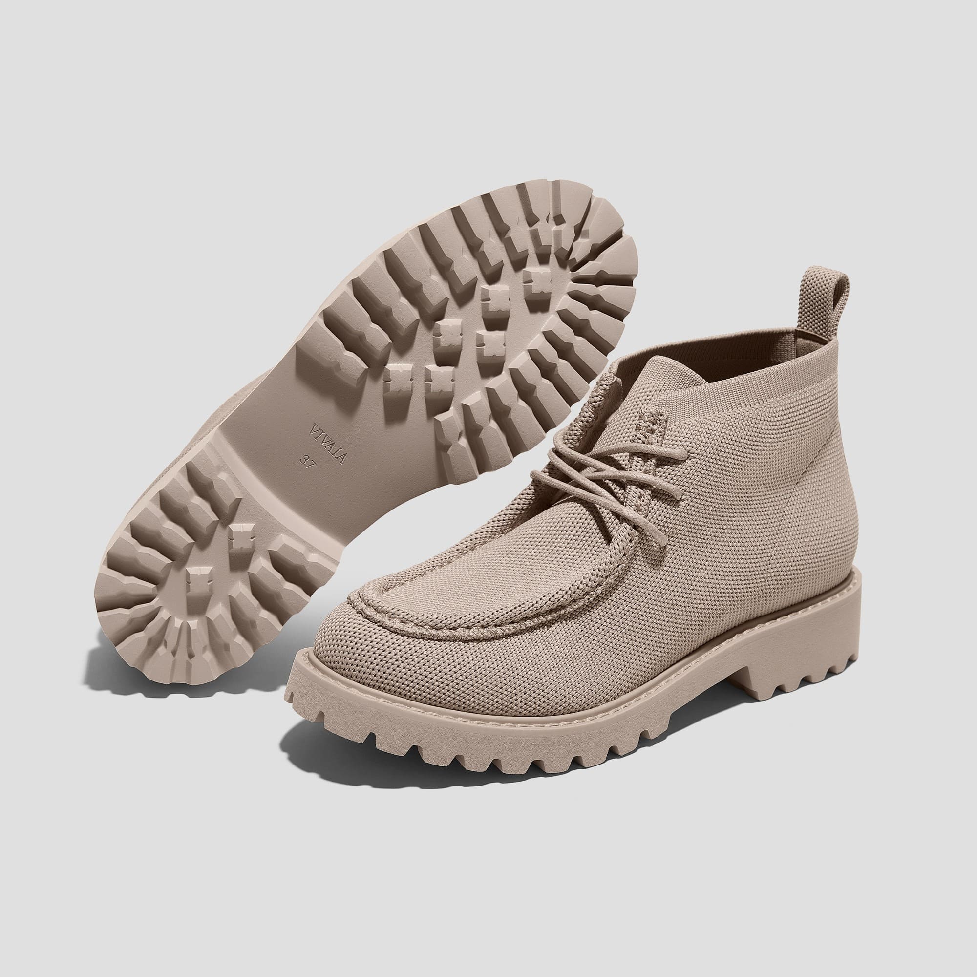 [Francis] ラウンドトゥ ラグソール アンクルブーツ