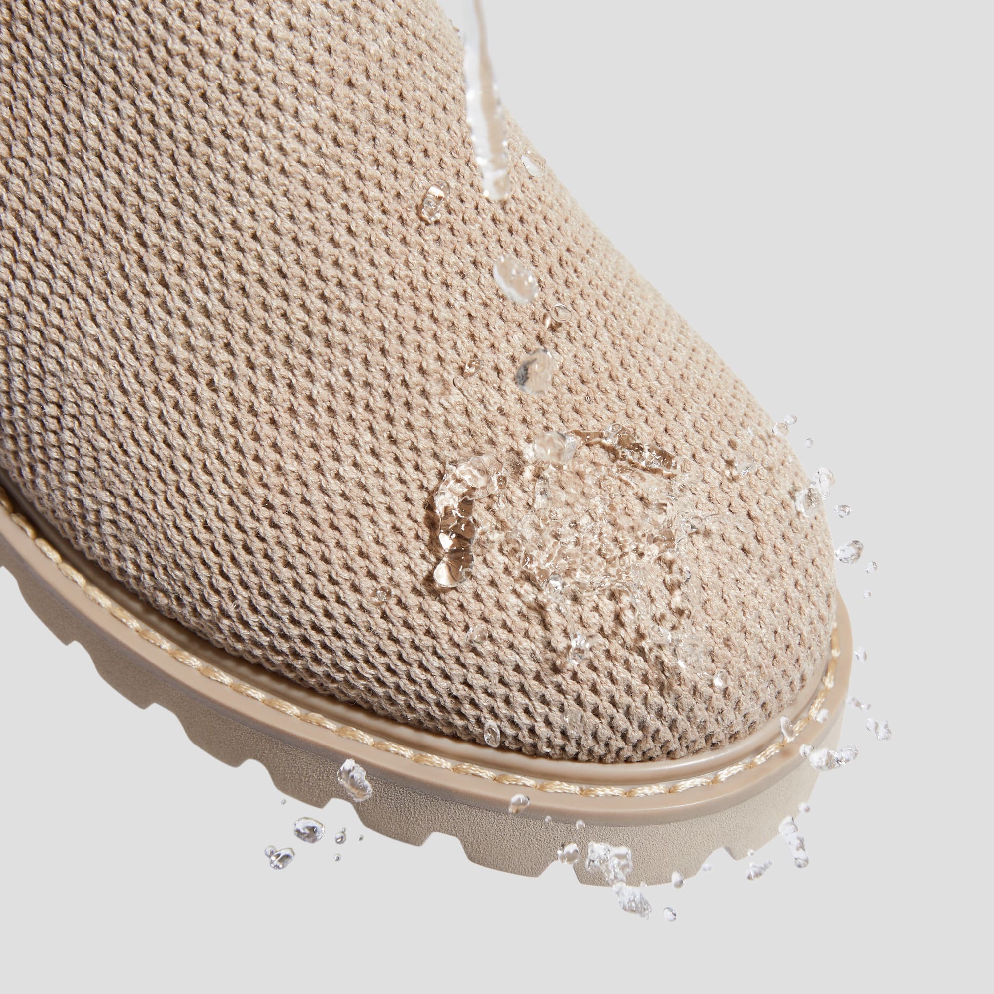 [Filipa] ラウンドトゥ 撥水加工 ストレッチ ロングブーツ