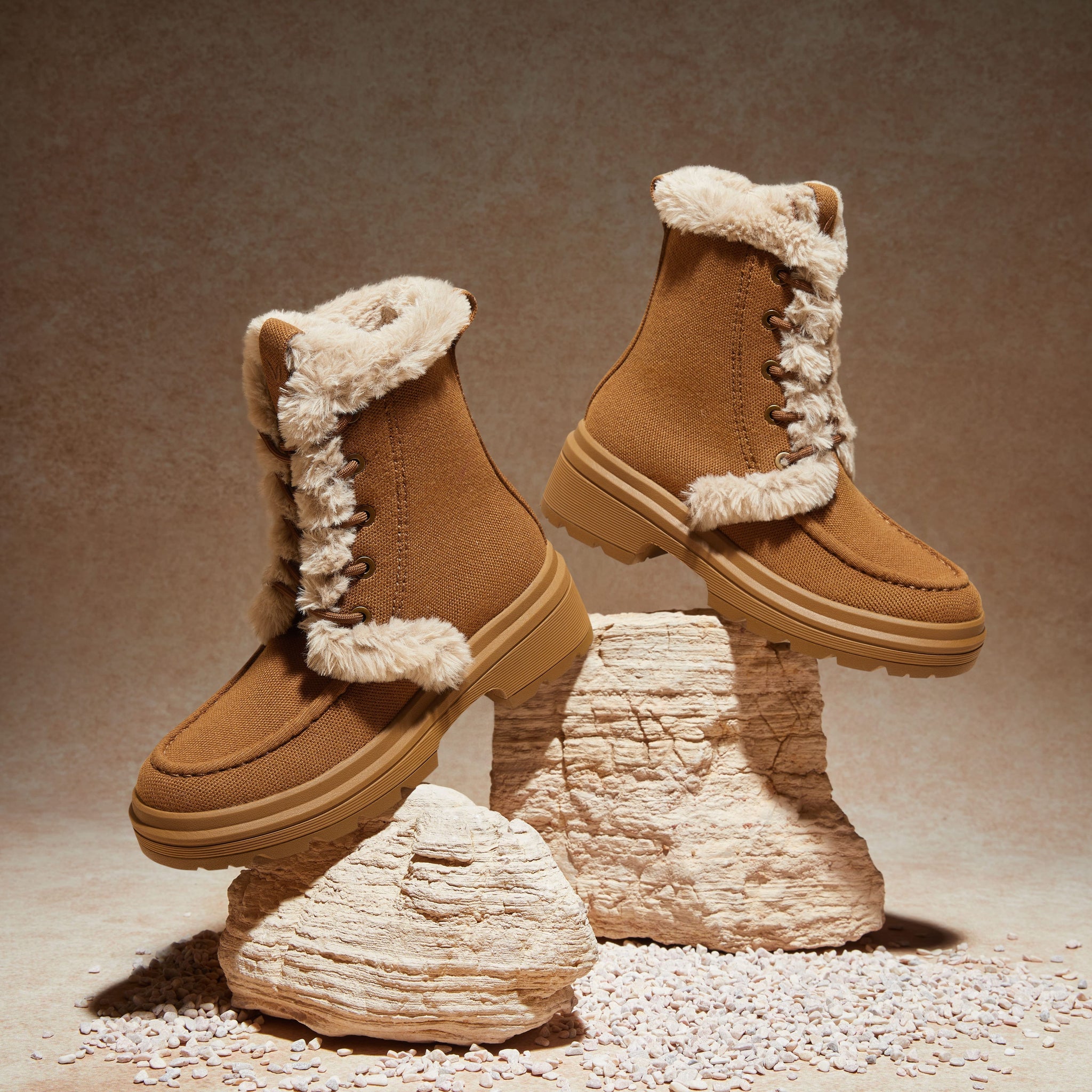 [Terry] ラウンドトゥ 撥水加工 軽量保温ブーツ