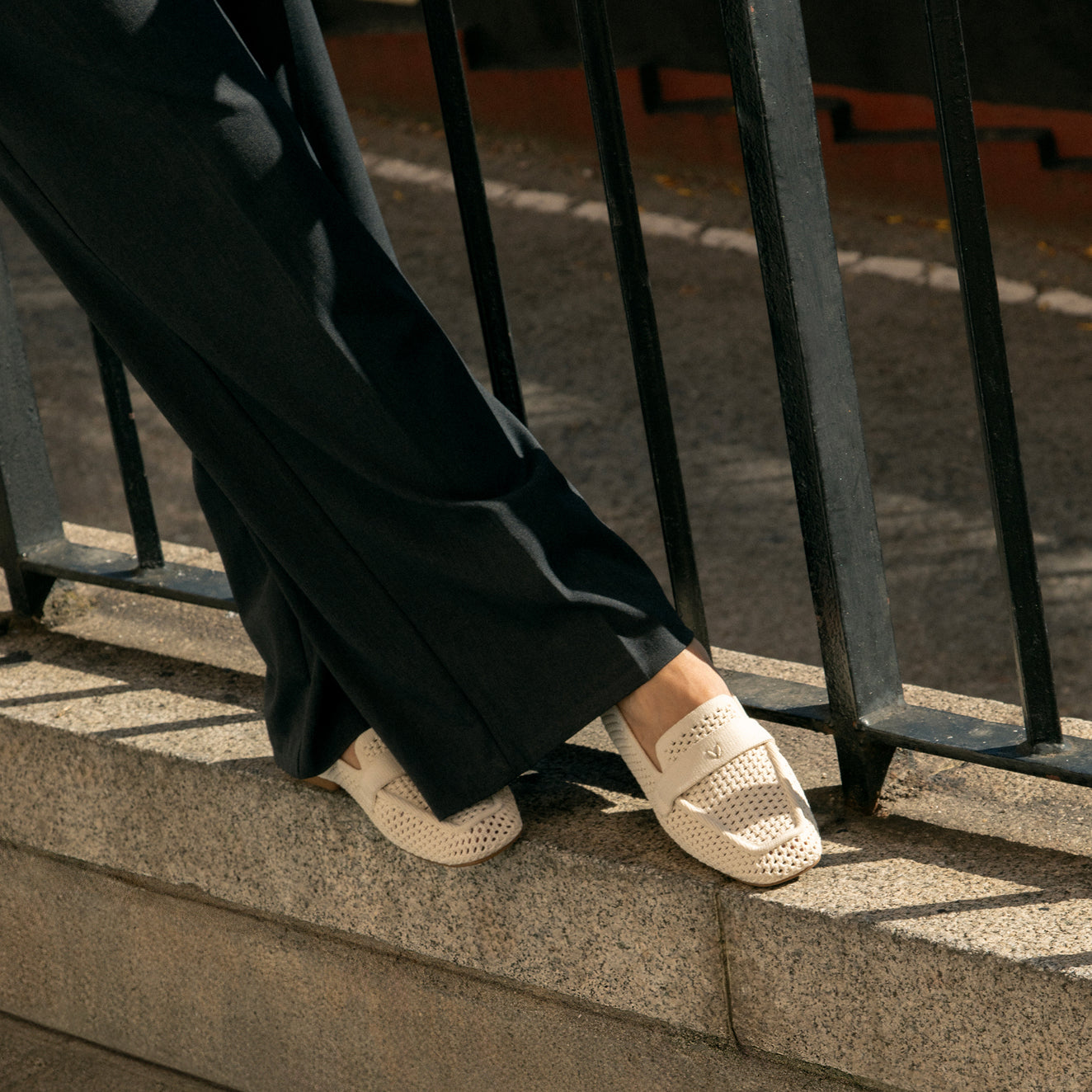 [Silvie] スクエアトゥ アイコンローファー