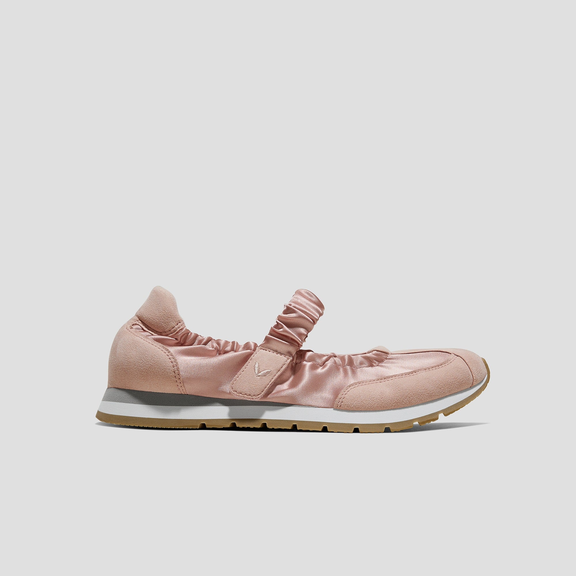 [Ayla] ラウンドトゥ サテン 厚底 メリージェーン  スニーカー