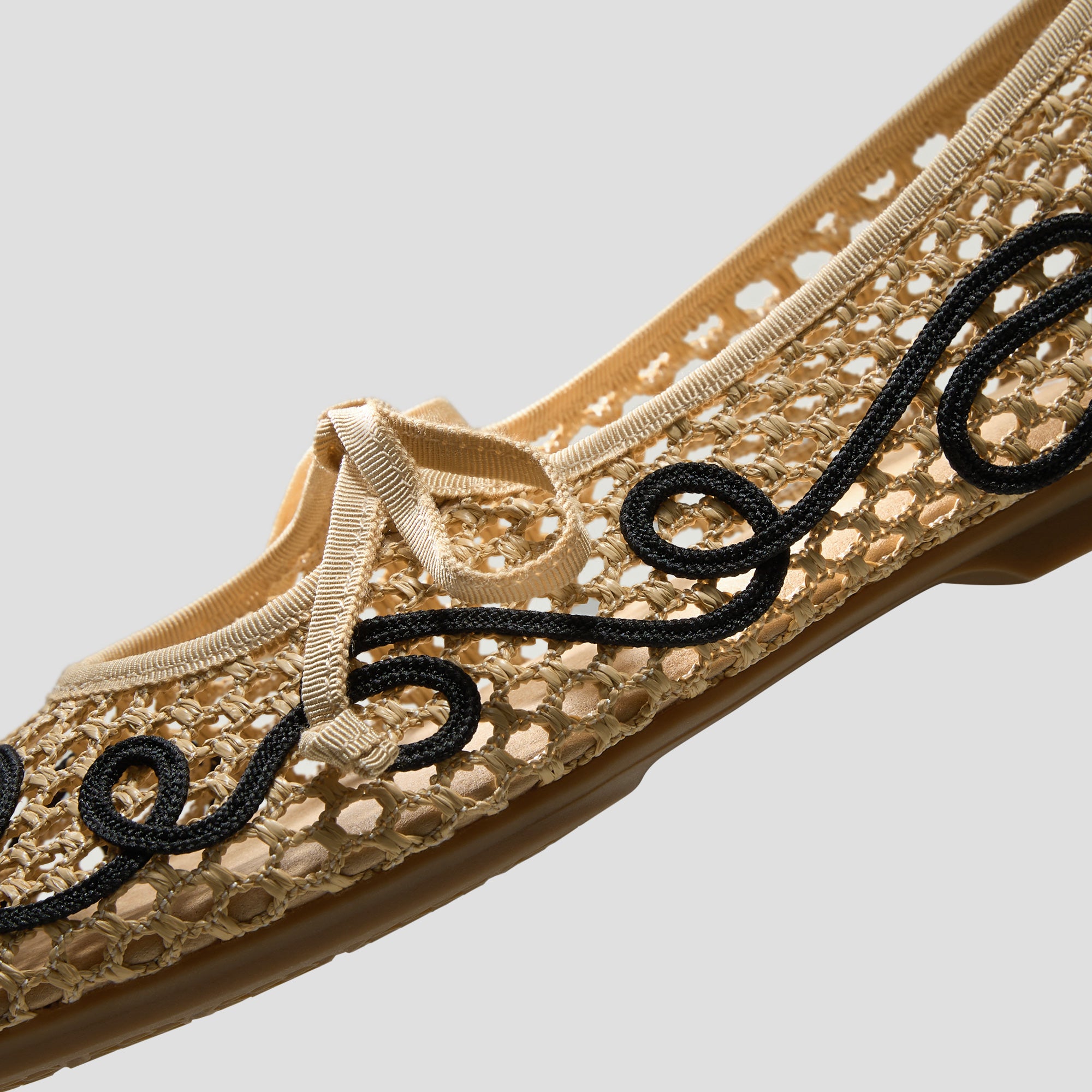 [Makayla] Margot™ スクエアトゥ メッシュ フラットシューズ