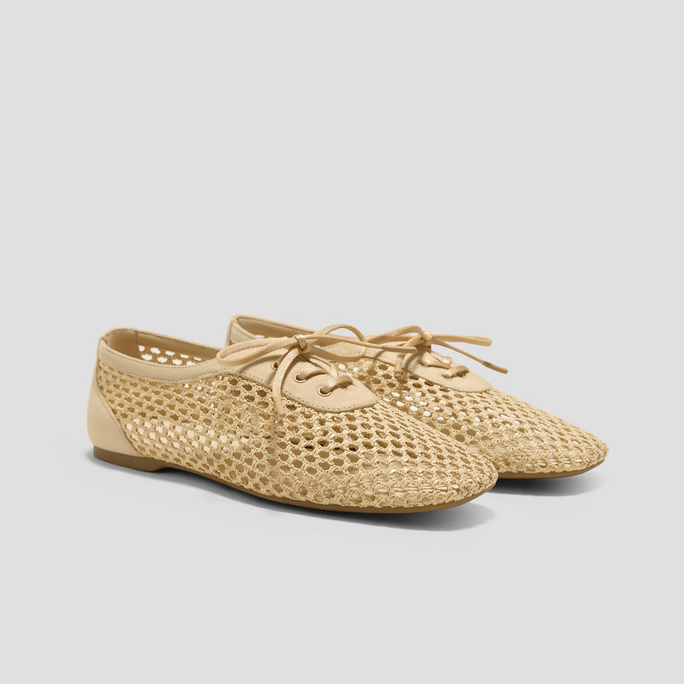 Carey] スクエアトゥ メッシュ フラットシューズ – VIVAIA JAPAN