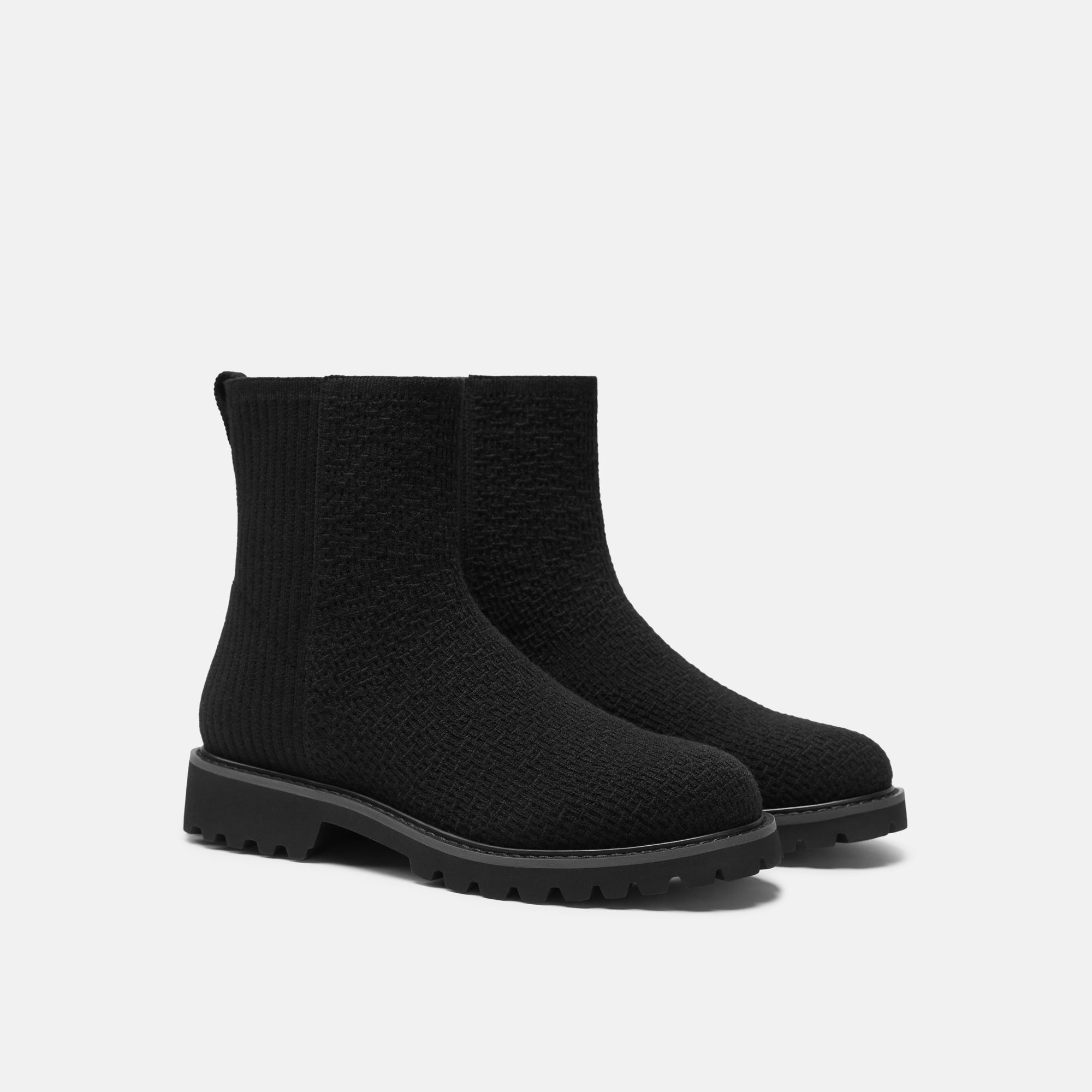 [Freja] ラウンドトゥ 撥水加工 ウール入り ショートブーツ