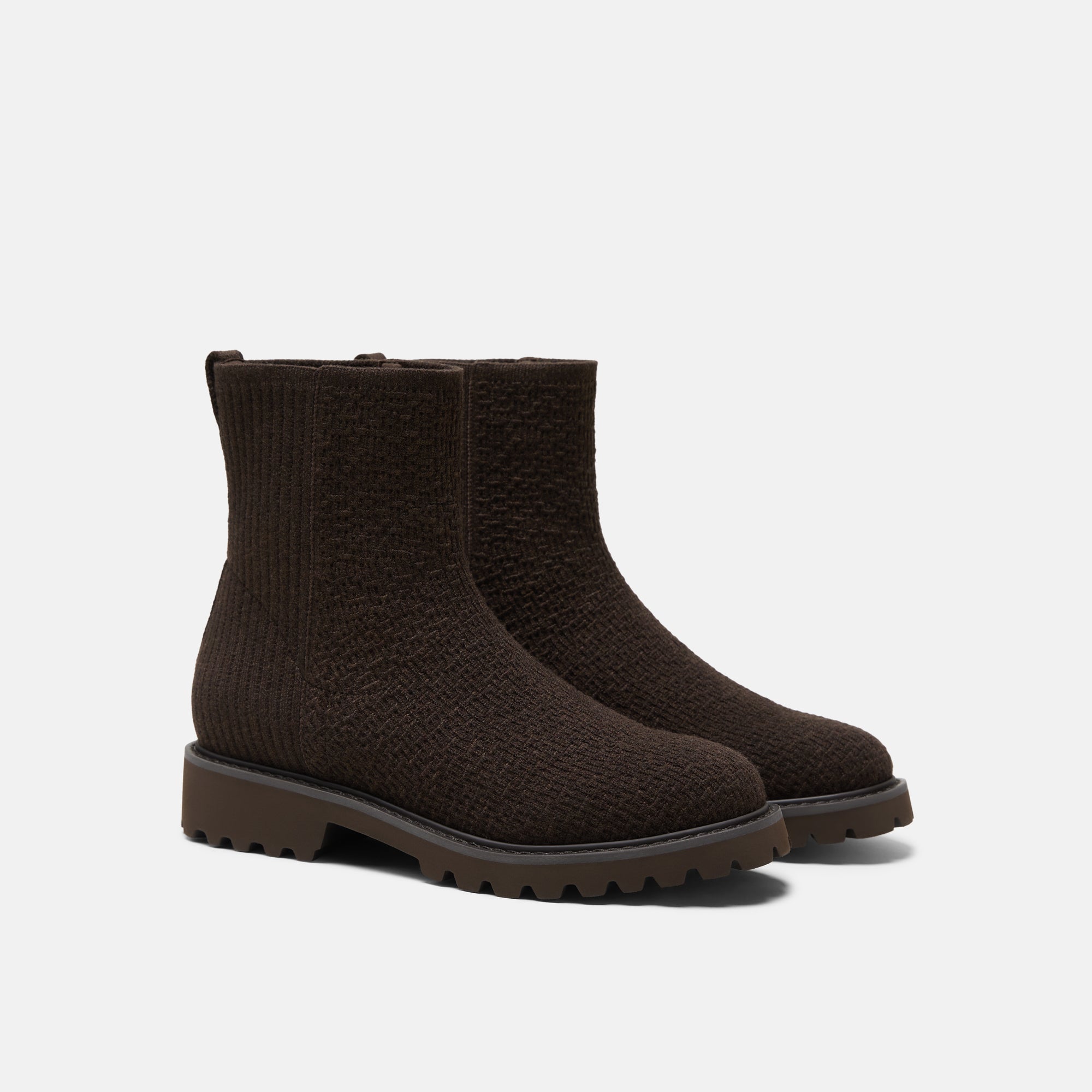 [Freja] ラウンドトゥ 撥水加工 ウール入り ショートブーツ