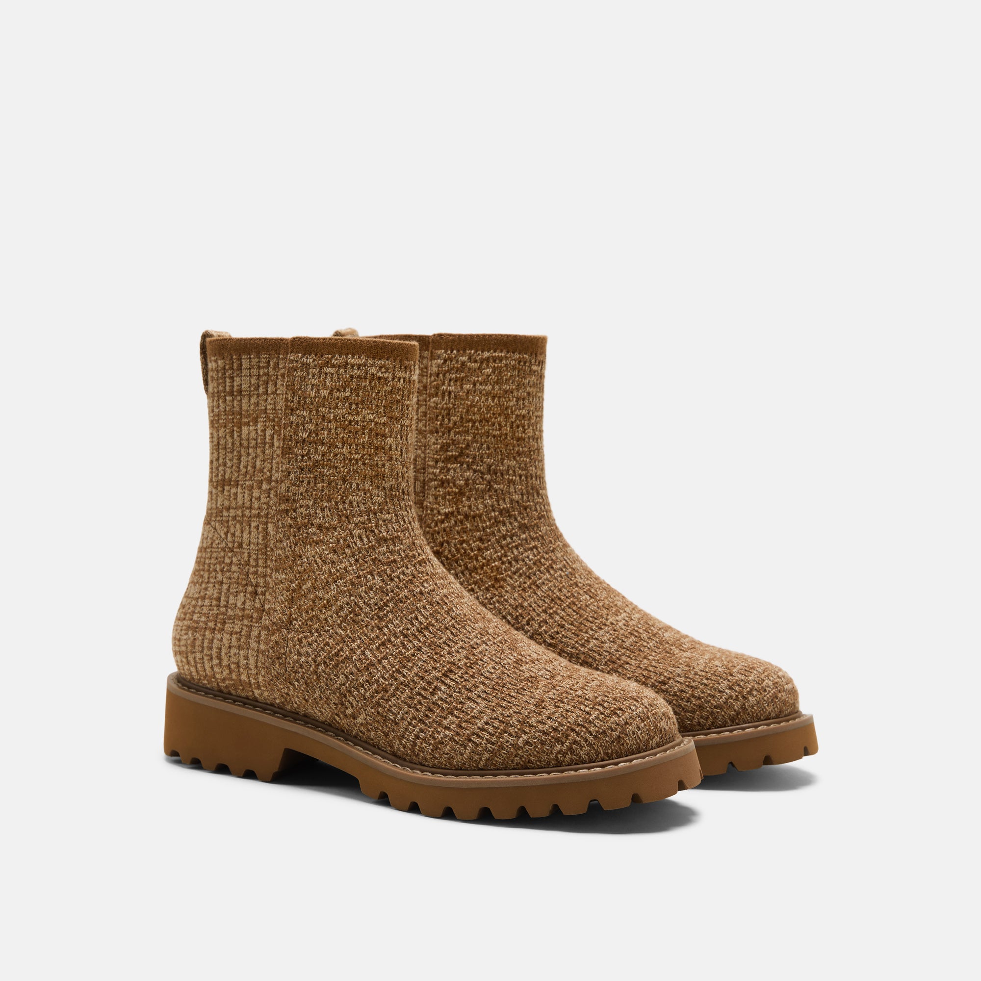 [Freja] ラウンドトゥ 撥水加工 ウール入り ショートブーツ
