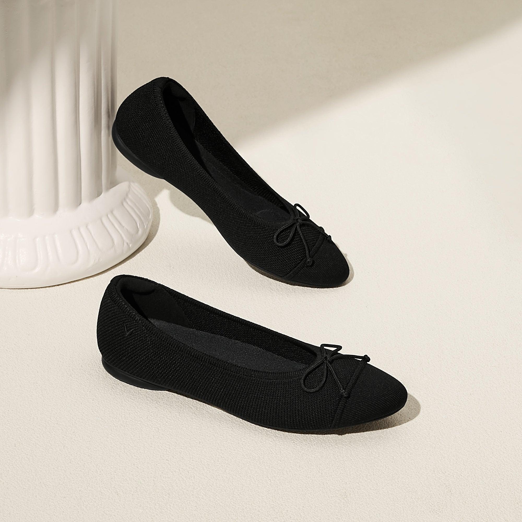 [Tiana] Almond toe flat shoes