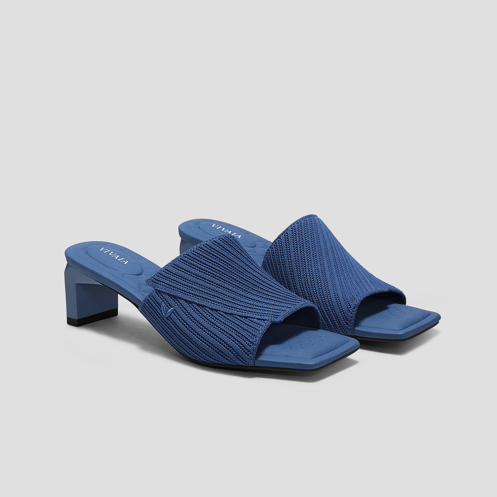 [Jade Pro] Square toe mid heel sandals/mules