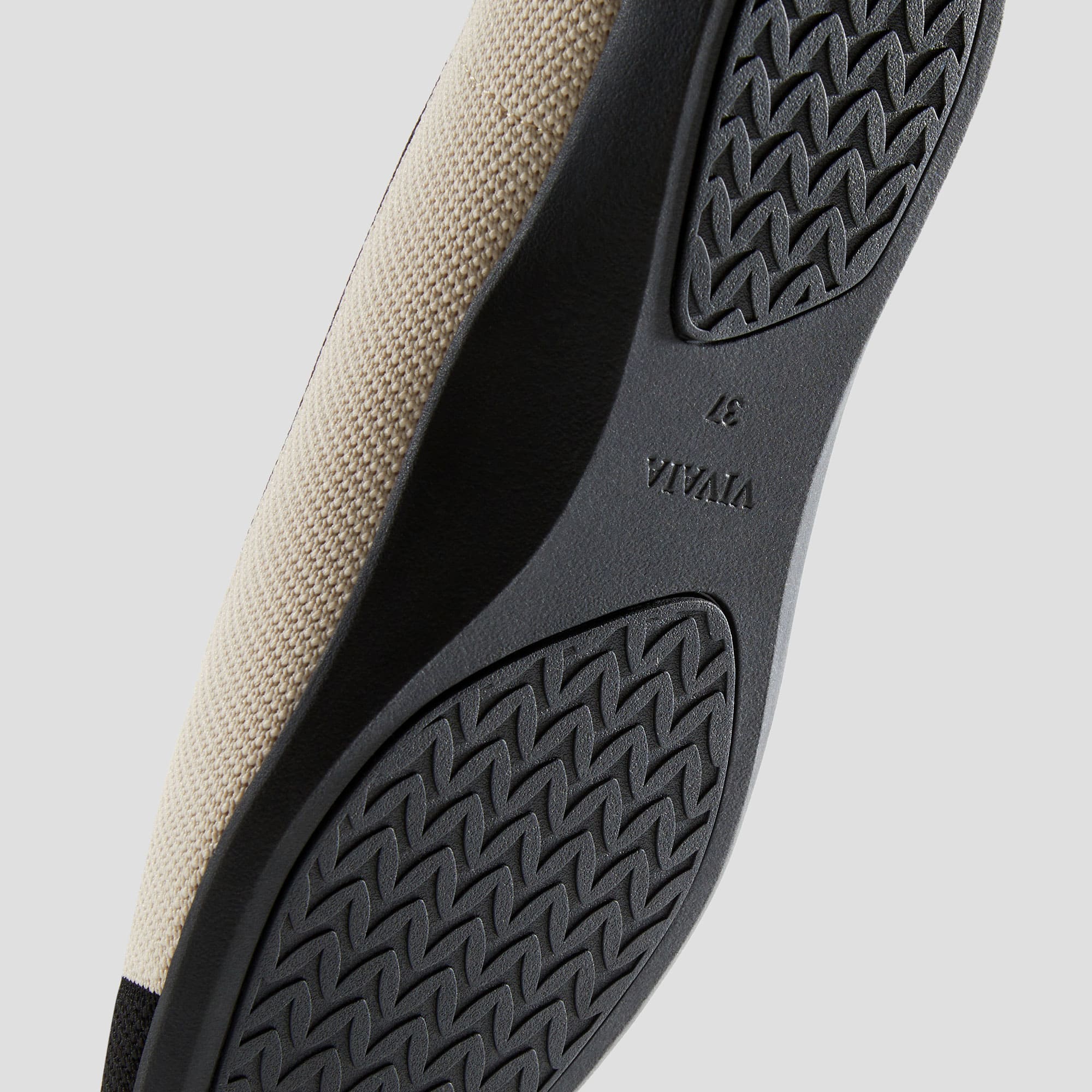 [Margot Walker Super Water Repellent] Square Toe Ultra Lightweight Thick Sole Flat Shoes