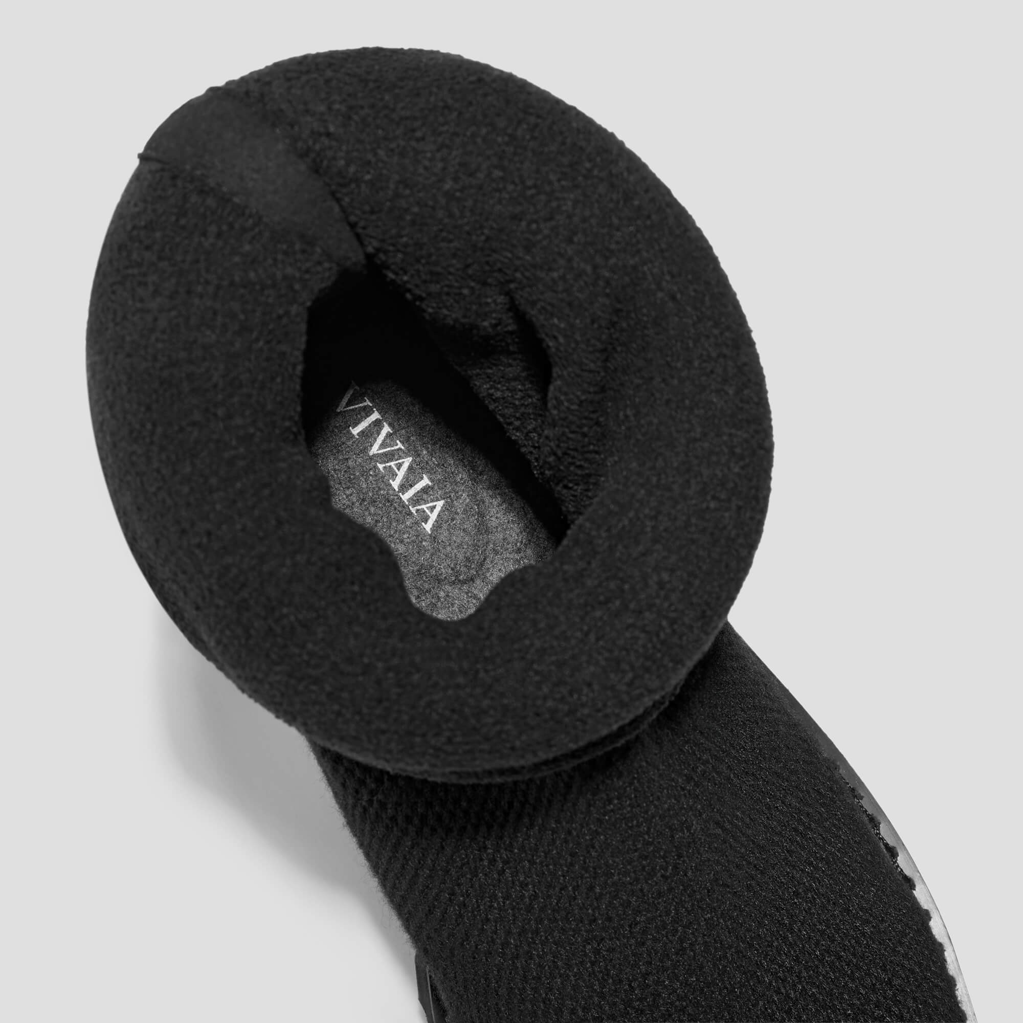 [Filipa] ラウンドトゥ 撥水加工 ストレッチ ロングブーツ