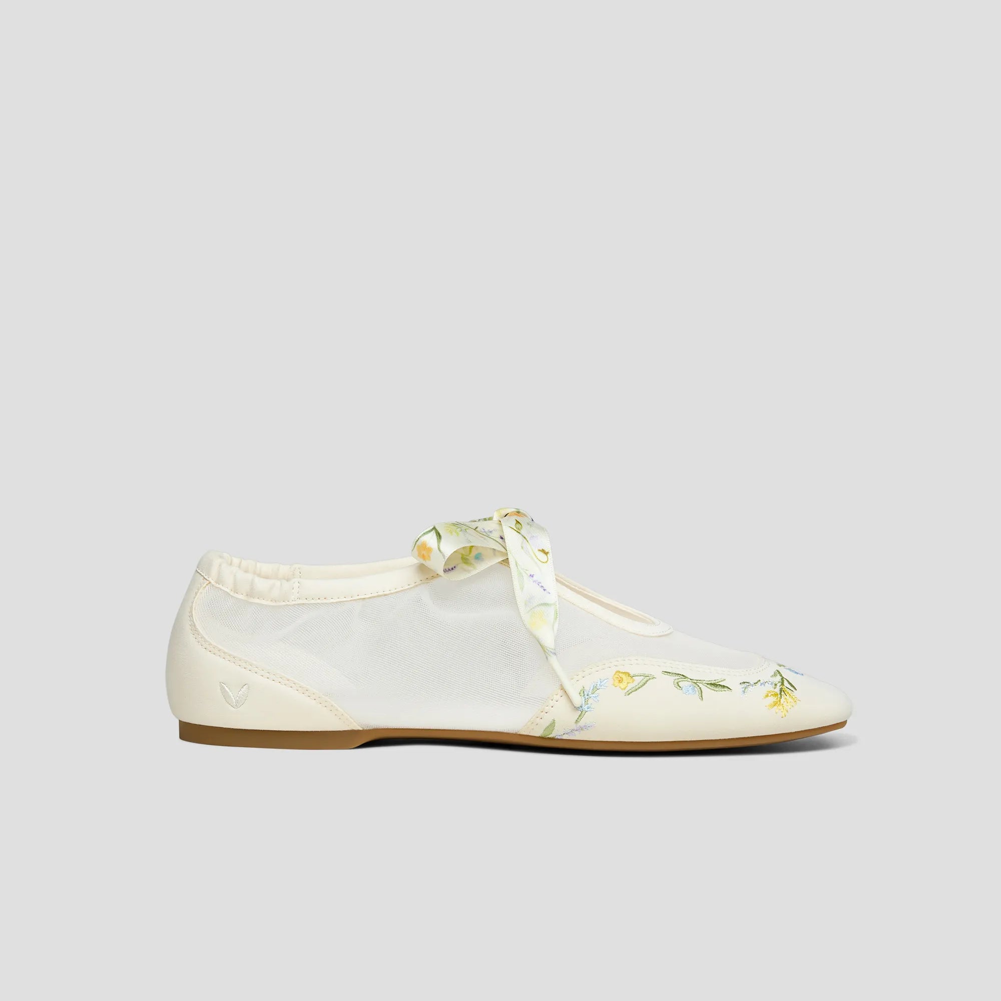 [Ciara] スクエアトゥ オーガンジー スニーカリーナ