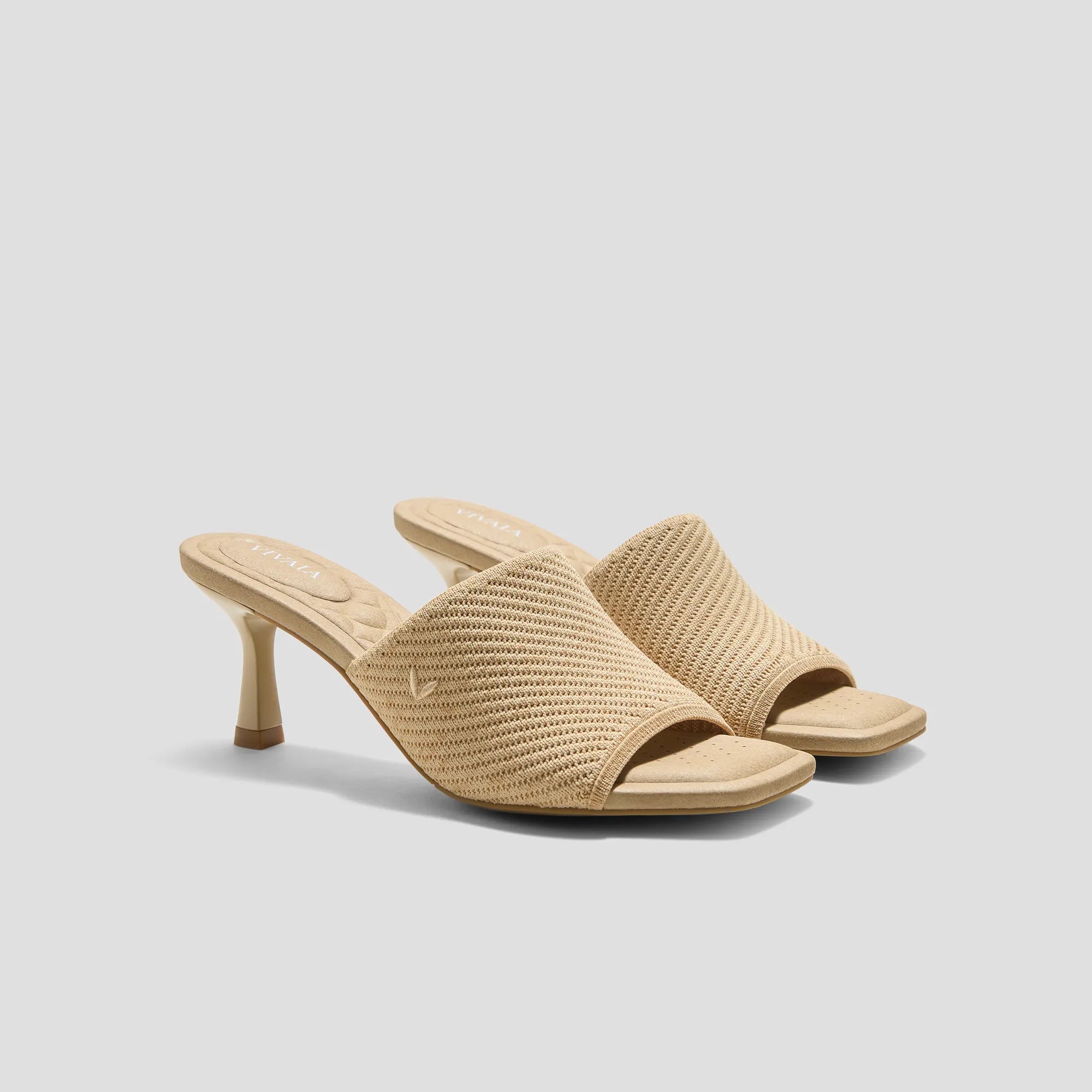 [Aimee] スクエアトゥ スライドサンダル/ミュール