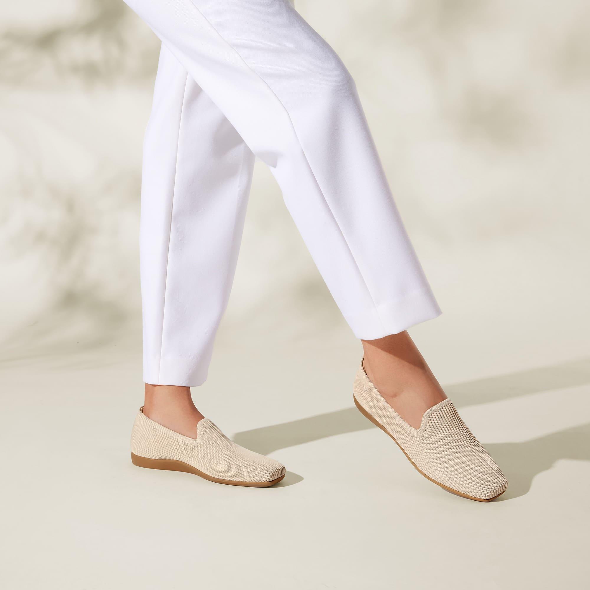 [Samantha Walker] Square toe, super water-repellent, lightweight, thick sole, loafer
