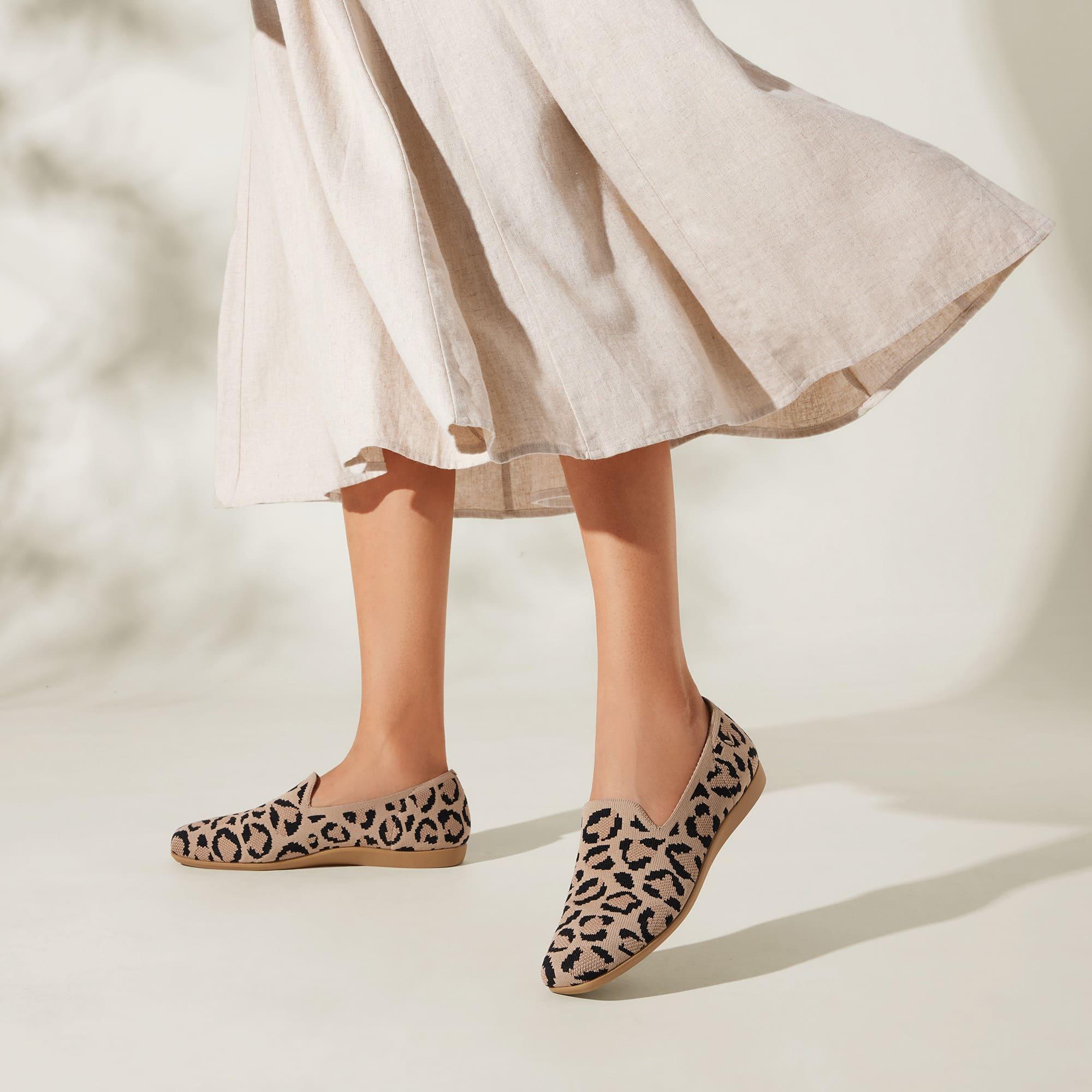 [Samantha Walker] Square toe, super water-repellent, lightweight, thick sole, loafer