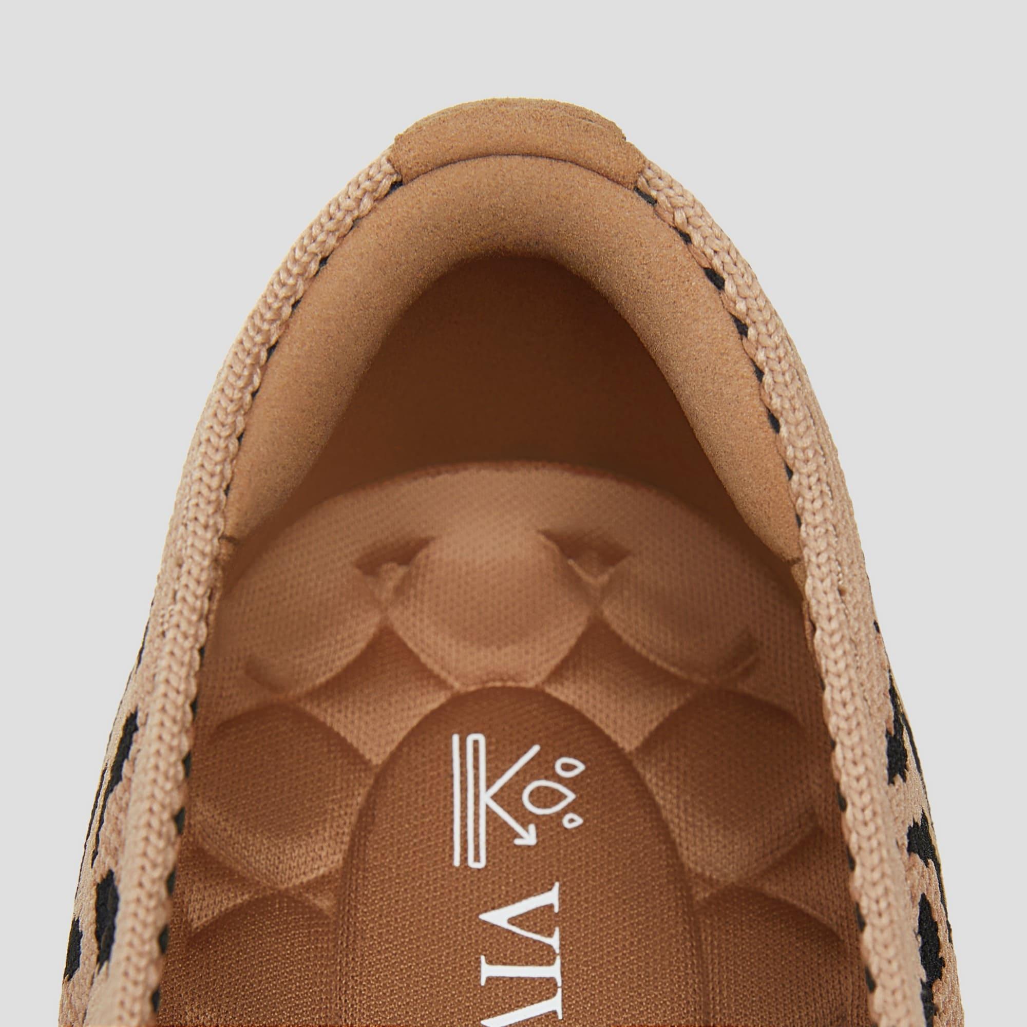 [Samantha Walker] Square toe, super water-repellent, lightweight, thick sole, loafer