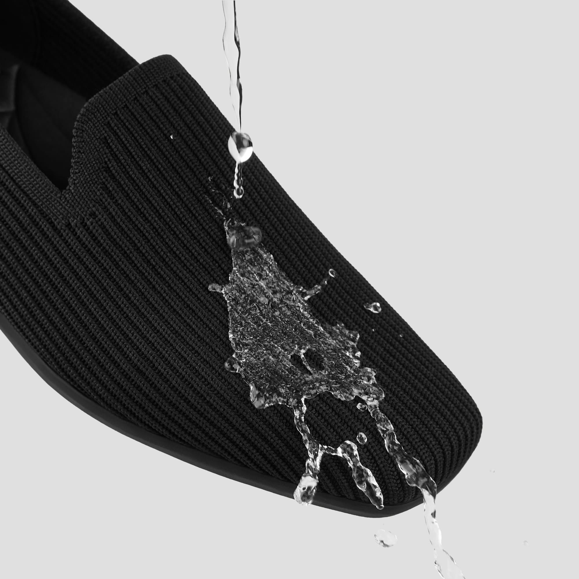 [Samantha Walker] Square toe, super water-repellent, lightweight, thick sole, loafer