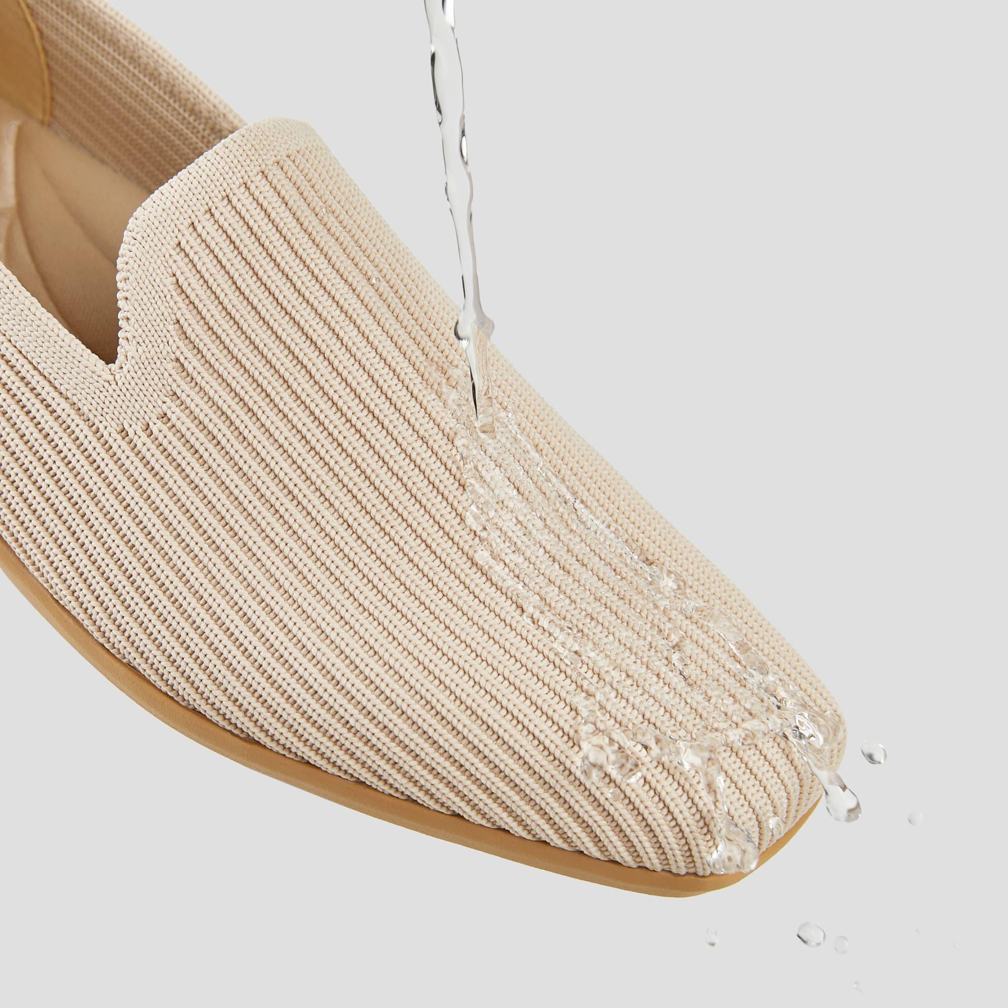 [Samantha Walker] Square toe, super water-repellent, lightweight, thick sole, loafer