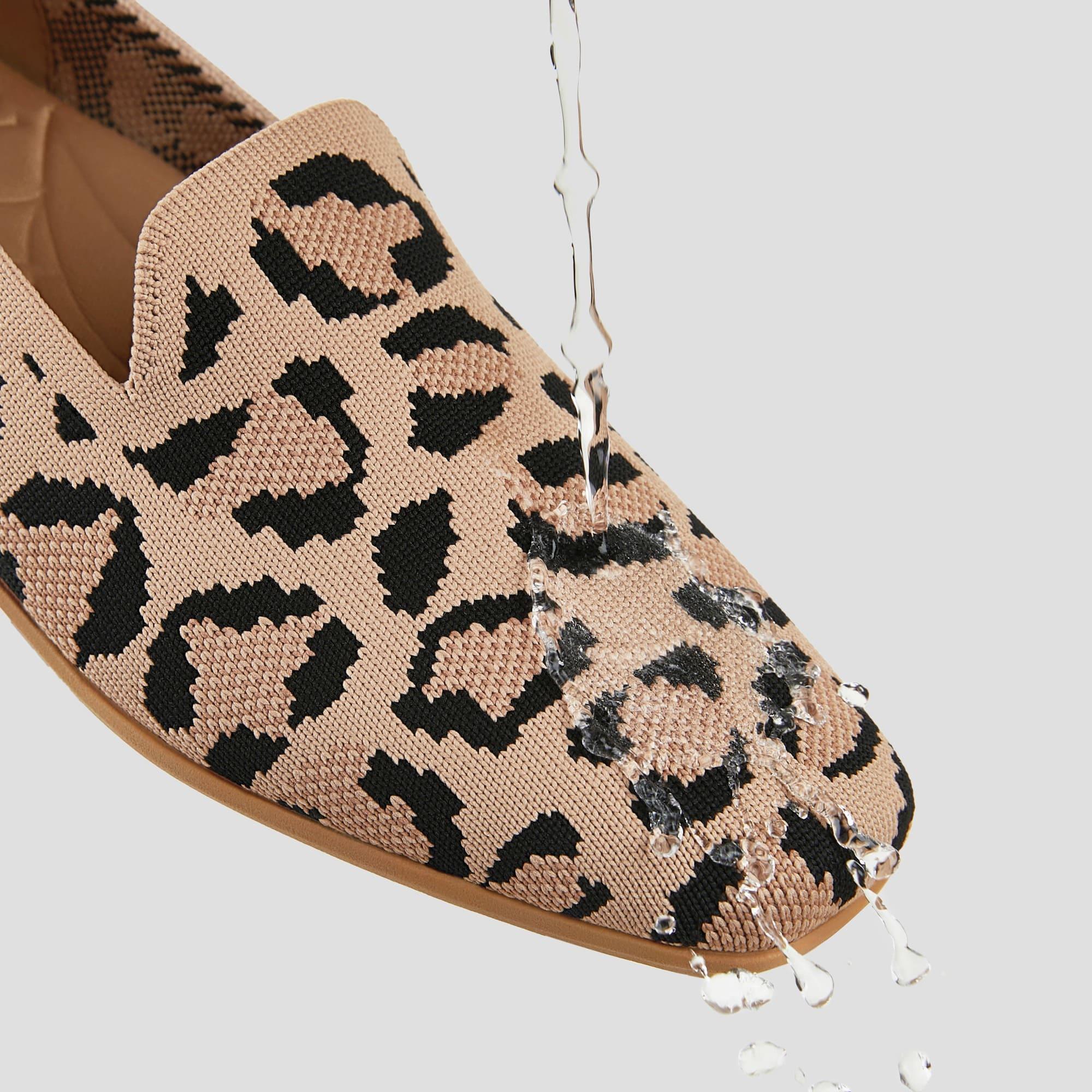 [Samantha Walker] Square toe, super water-repellent, lightweight, thick sole, loafer