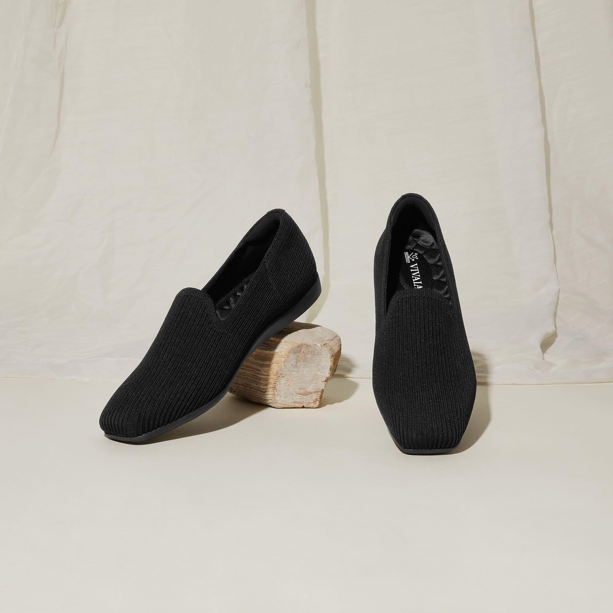 [Samantha Walker] Square toe, super water-repellent, lightweight, thick sole, loafer
