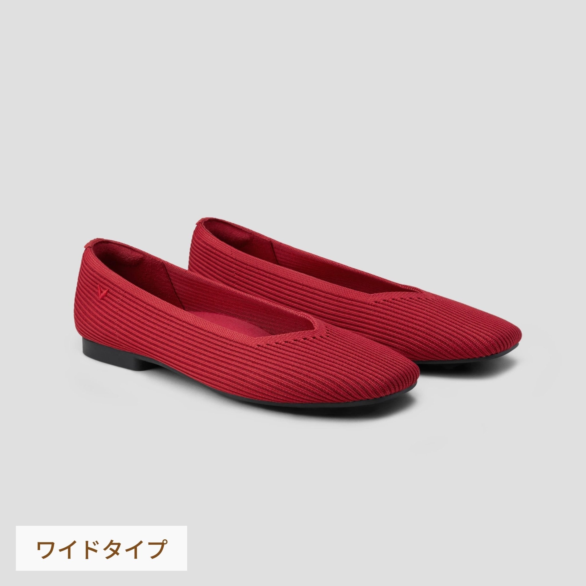 [Margot 2.0] Square toe Extra Wide (D-5E) Flat Shoes