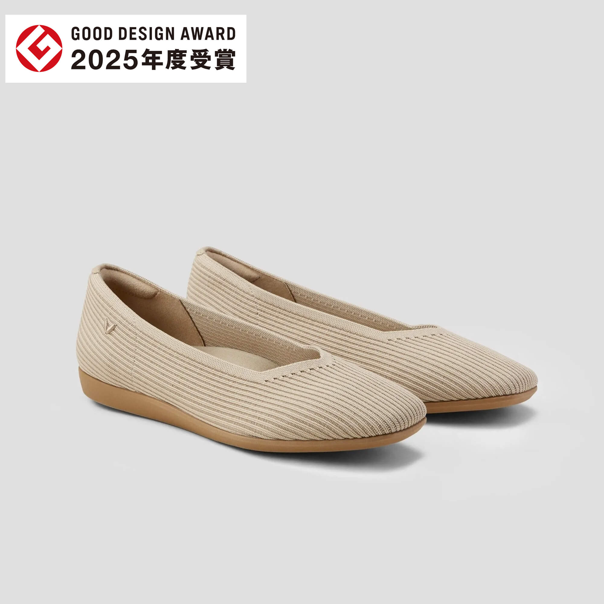 [Margot Walker Super Water Repellent] Square Toe Ultra Lightweight Thick Sole Flat Shoes