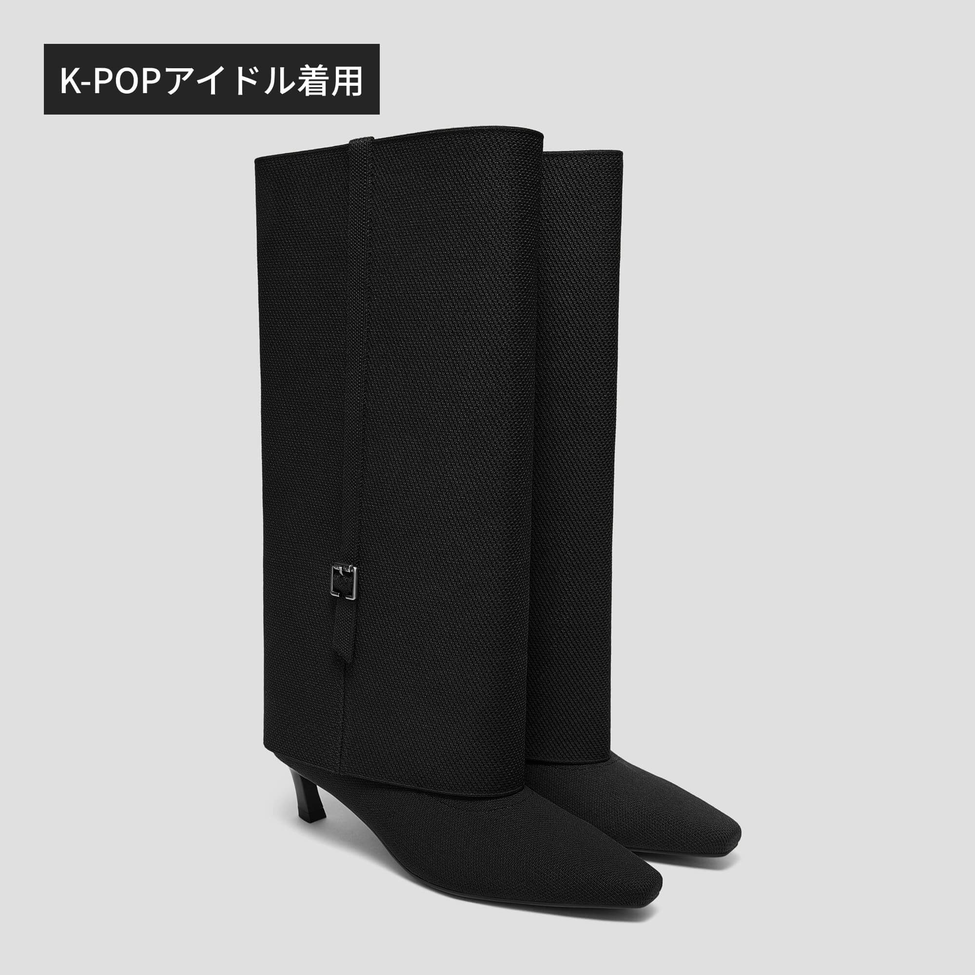 K-POPアイドル着用アイテム｜[Rita] 2-in-1 ミッドヒールブーツ