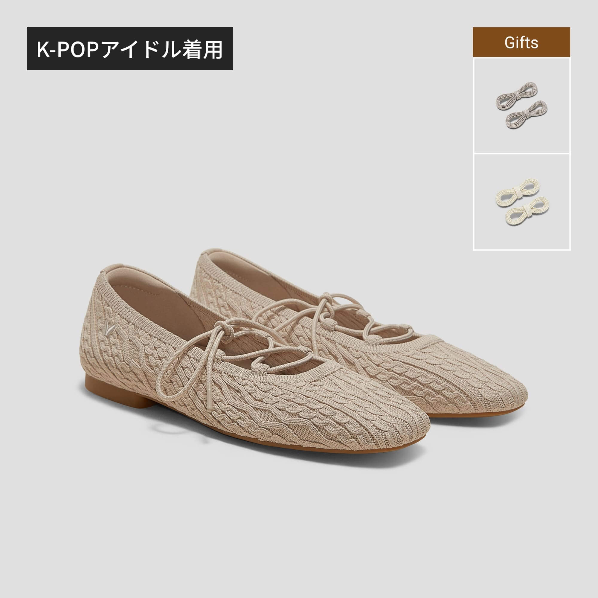 K-POPアイドル着用アイテム｜[Miley] スクエアトゥ レースアップ メリージェーン