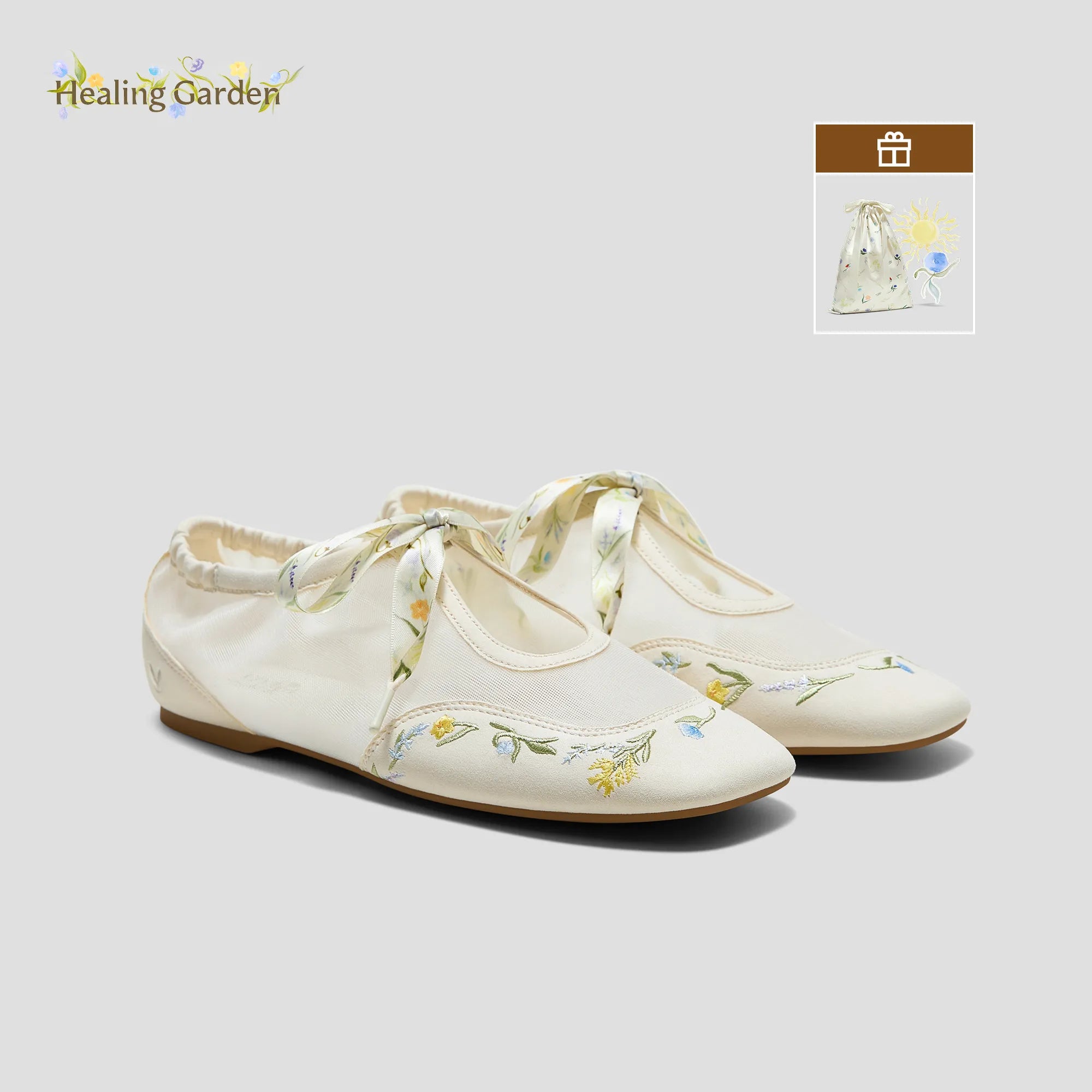 [Ciara] スクエアトゥ オーガンジー スニーカリーナ