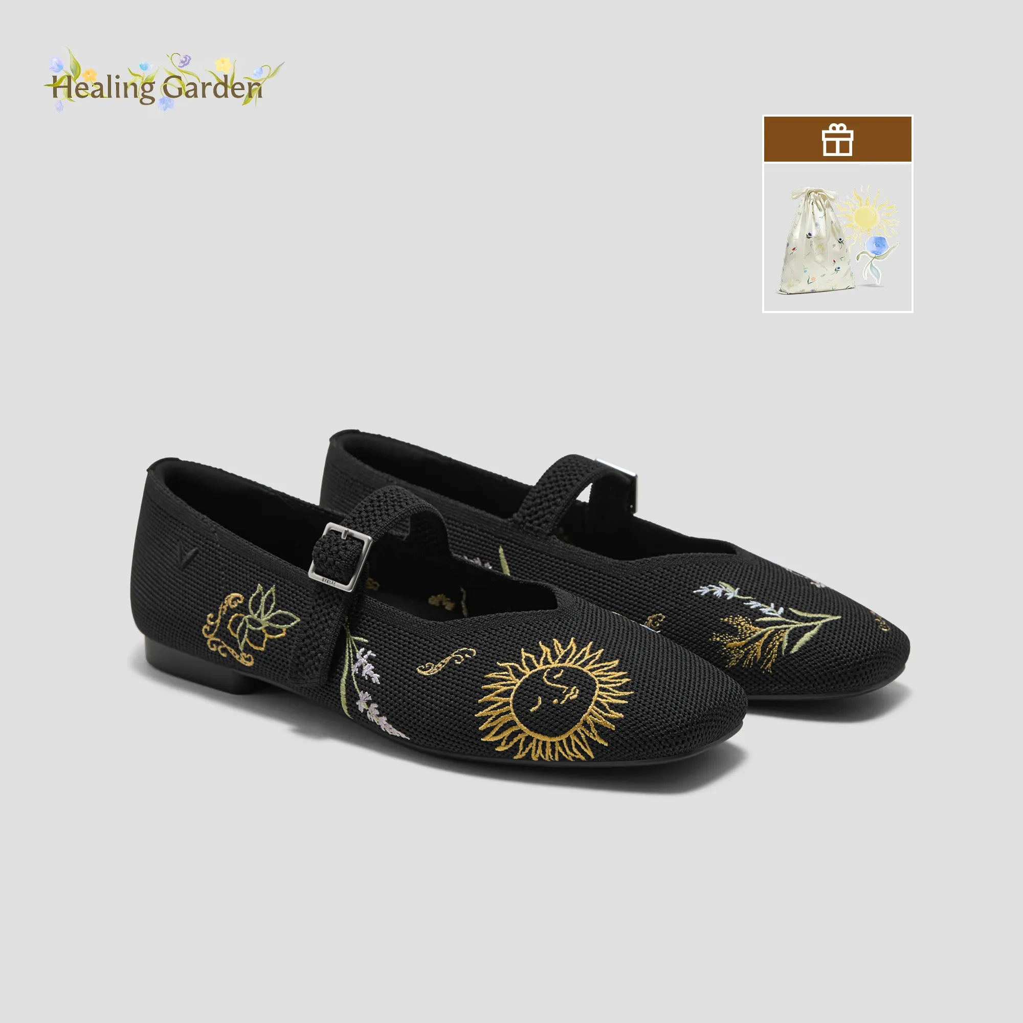 [Margot™ Mary Jane] スクエアトゥ メリージェーン フラットシューズ